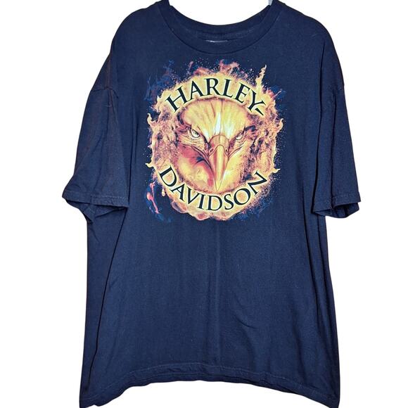 Harley Davidson vintage double sided graphic tee Mens XL Y2K Daytona FL eagle - Picture 1 of 5